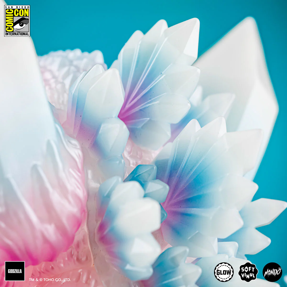 SpaceGodzilla Soft Vinyl - Cherry Blossom Glow in the Dark SDCC Exclusive Variant - Image 5