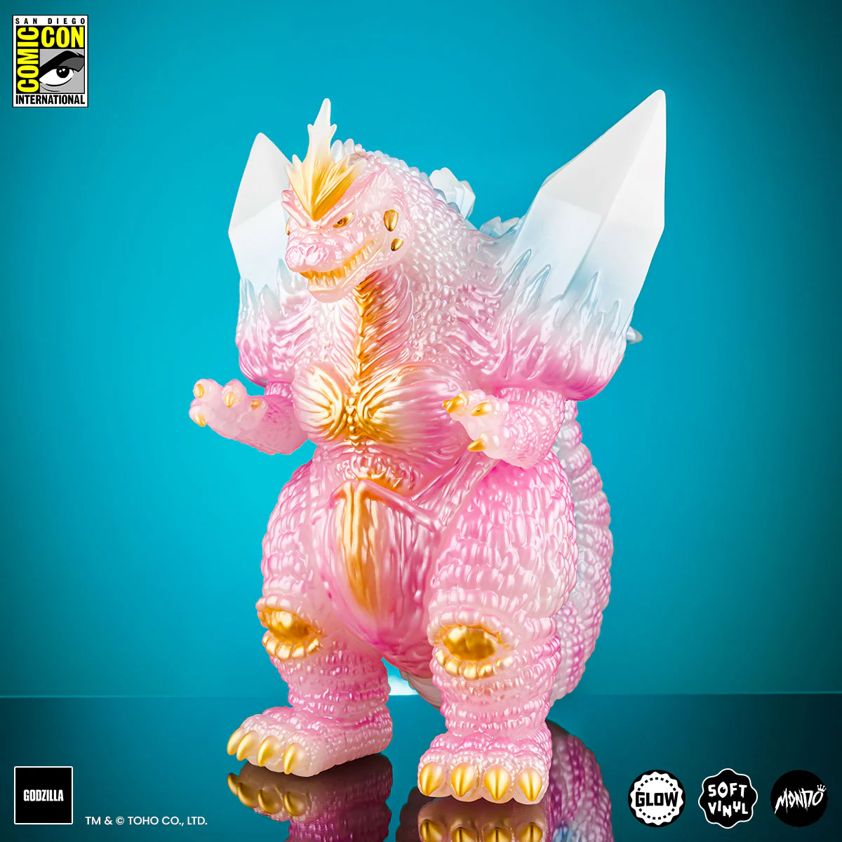 SpaceGodzilla Soft Vinyl - Cherry Blossom Glow in the Dark SDCC Exclusive Variant - Image 6