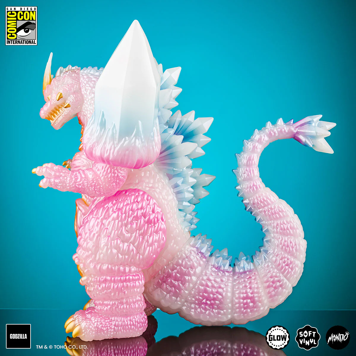 SpaceGodzilla Soft Vinyl - Cherry Blossom Glow in the Dark SDCC Exclusive Variant - Image 7