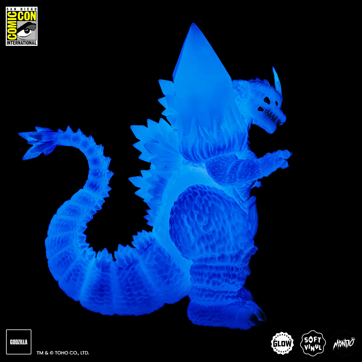 SpaceGodzilla Soft Vinyl - Cherry Blossom Glow in the Dark SDCC Exclusive Variant - Image 8