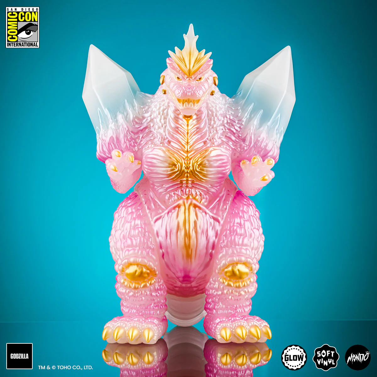 SpaceGodzilla Soft Vinyl - Cherry Blossom Glow in the Dark SDCC Exclusive Variant - Image 9