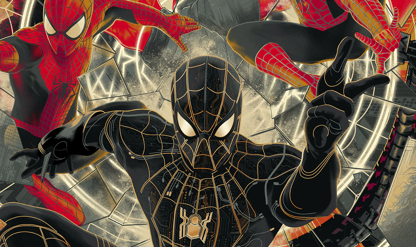 Spider-Man: No Way Home "Black and Gold Suit" Variant Poster - Image 2