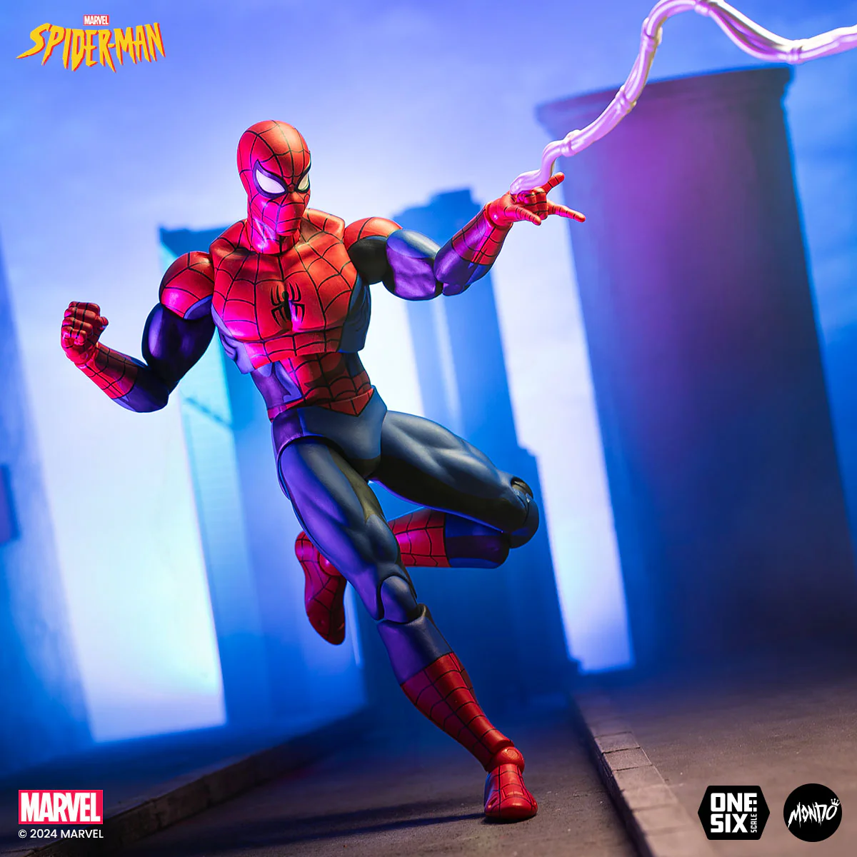 Spider-Man: The Animated Series - Spider-Man 1/6 Scale Figure - Limited Edition - Image 6