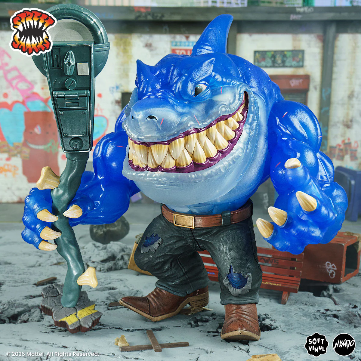 Street Sharks - Ripster Soft Vinyl Figure - Fission City Variant - Image 10