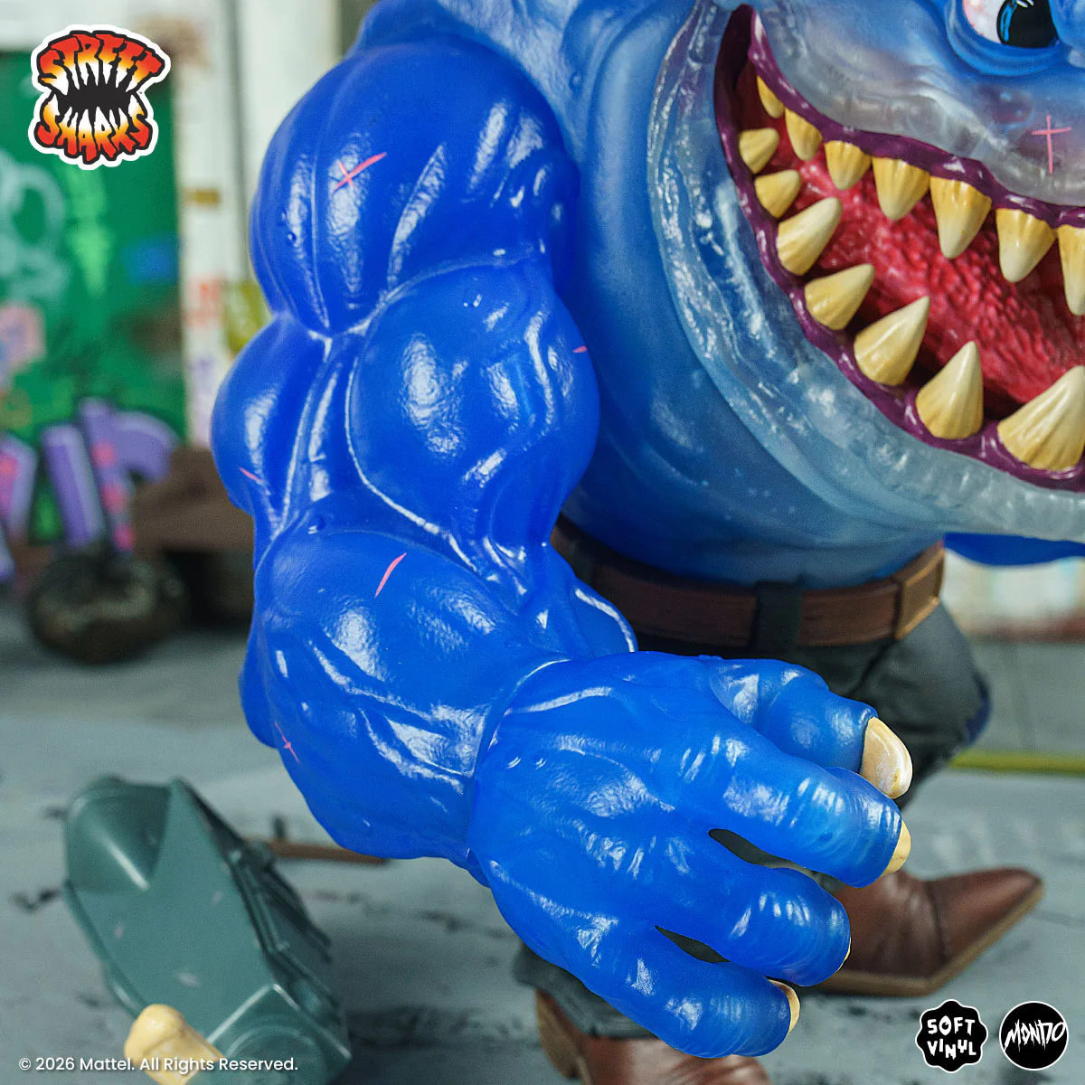 Street Sharks - Ripster Soft Vinyl Figure - Fission City Variant - Image 13