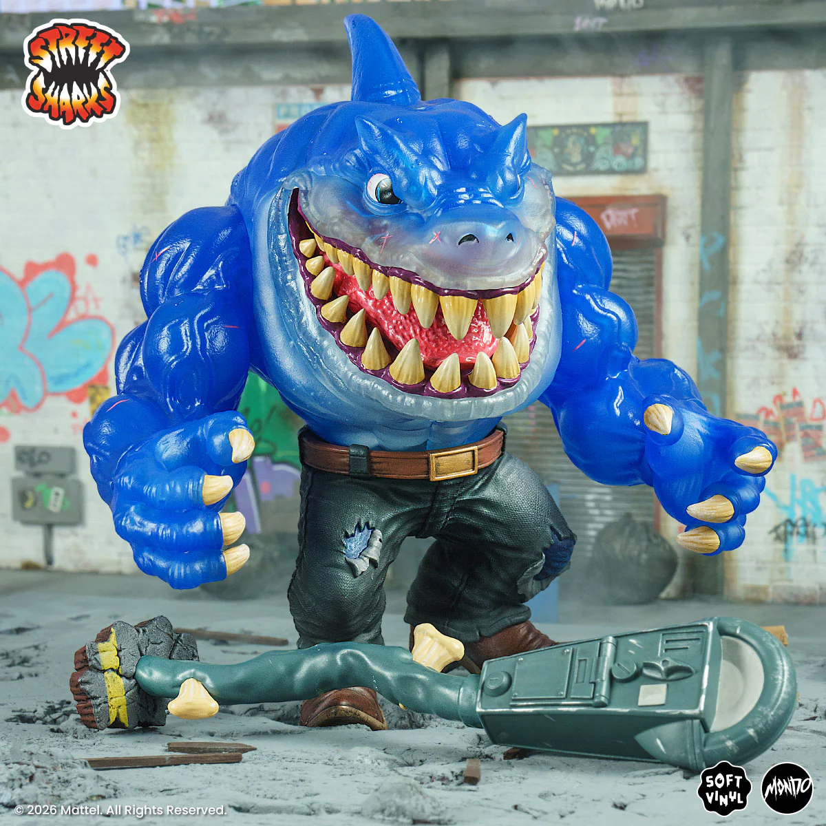 Street Sharks - Ripster Soft Vinyl Figure - Fission City Variant - Image 14