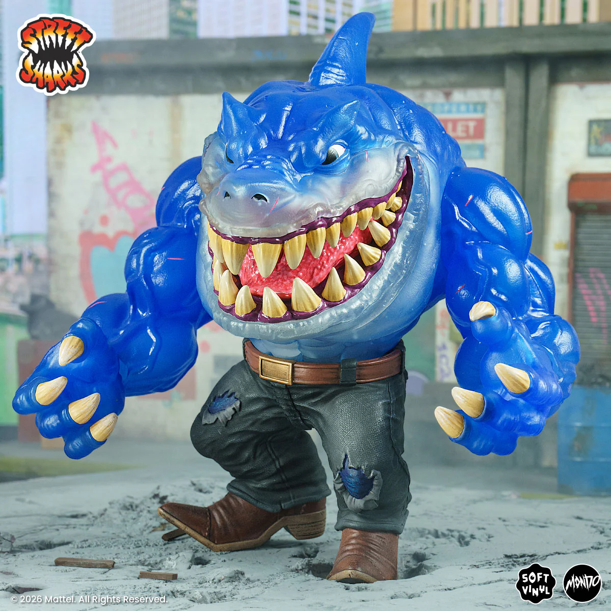 Street Sharks - Ripster Soft Vinyl Figure - Fission City Variant - Image 18