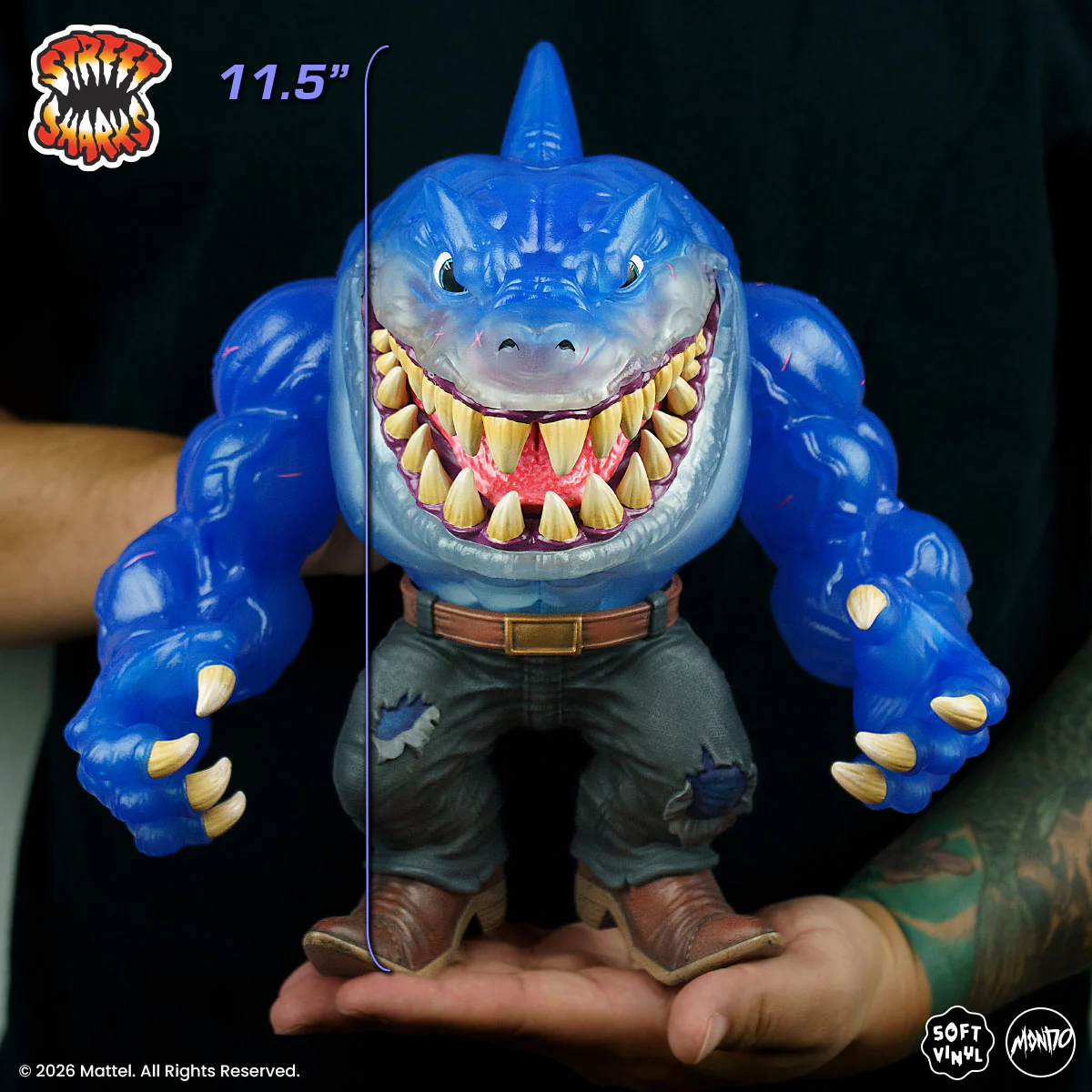 Street Sharks - Ripster Soft Vinyl Figure - Fission City Variant - Image 4