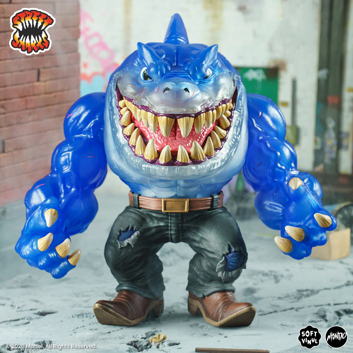 Street Sharks - Ripster Soft Vinyl Figure - Fission City Variant - Image 6