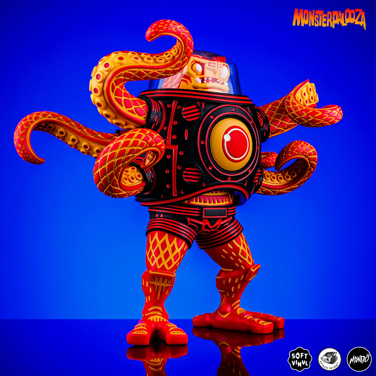 Attack Peter's Takoro Designer Vinyl Figure - Heat Wave Variant - Mondo Exclusive - Image 5