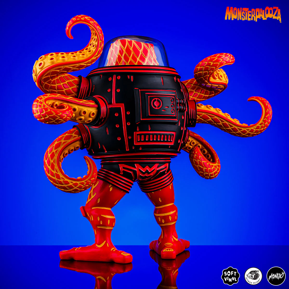 Attack Peter's Takoro Designer Vinyl Figure - Heat Wave Variant - Mondo Exclusive - Image 6