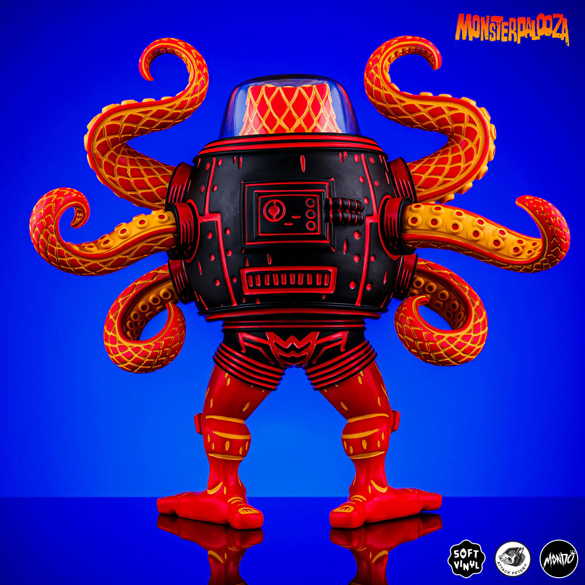 Attack Peter's Takoro Designer Vinyl Figure - Heat Wave Variant - Mondo Exclusive - Image 7