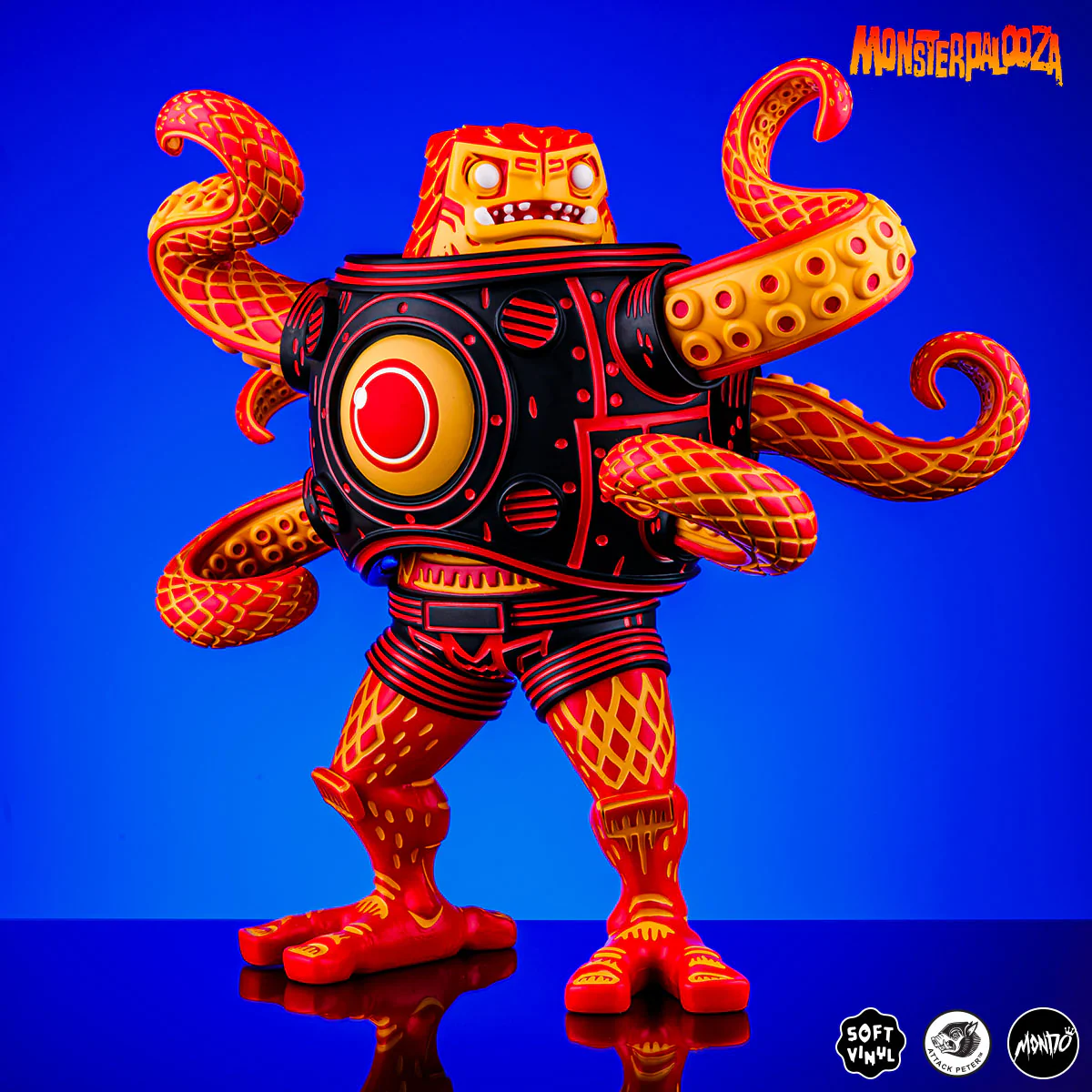 Attack Peter's Takoro Designer Vinyl Figure - Heat Wave Variant - Mondo Exclusive - Image 9
