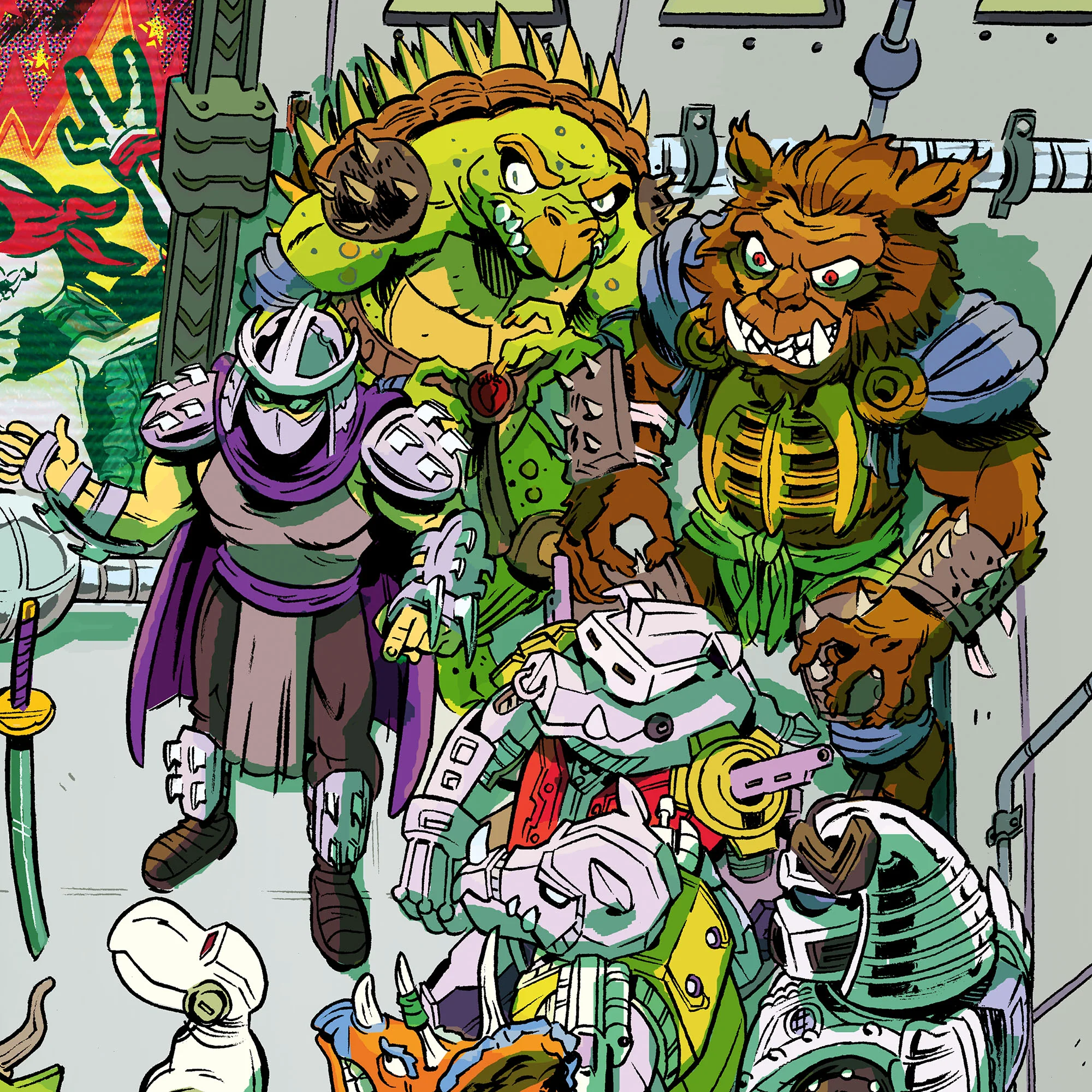Teenage Mutant Ninja Turtles "Villain Party" Poster - Image 4