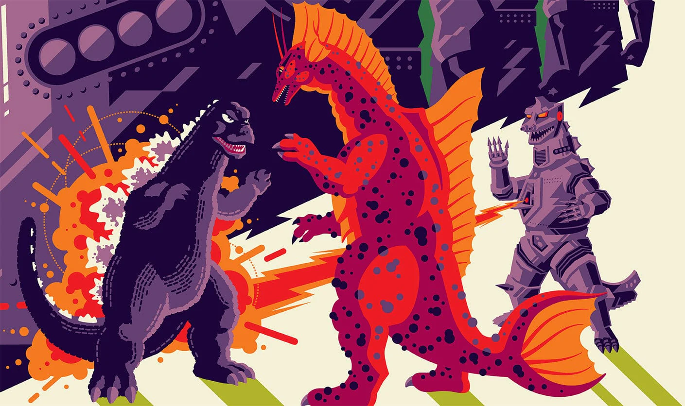 Terror Of Mechagodzilla Screenprinted Poster - Image 2