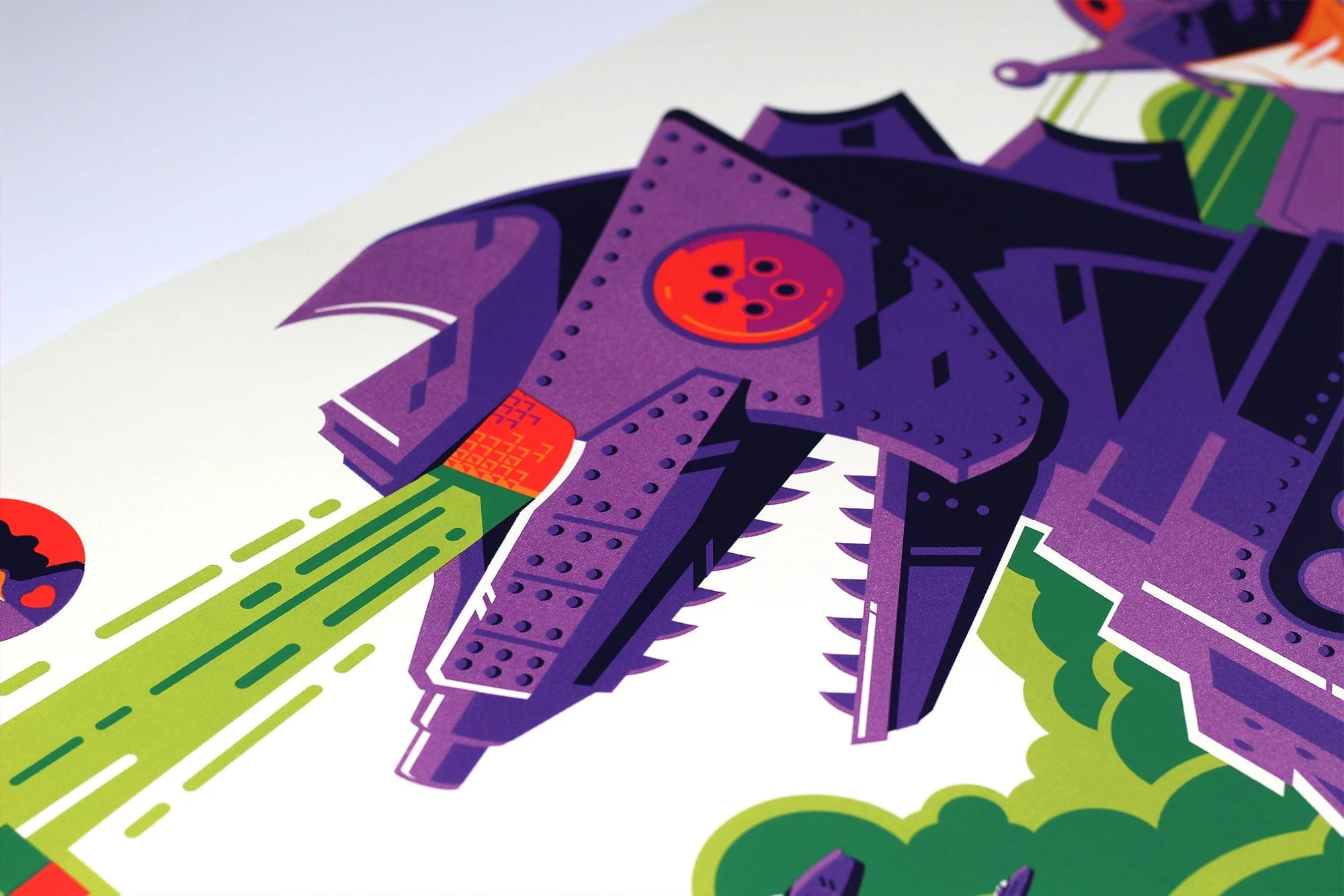 Terror Of Mechagodzilla Screenprinted Poster - Image 4
