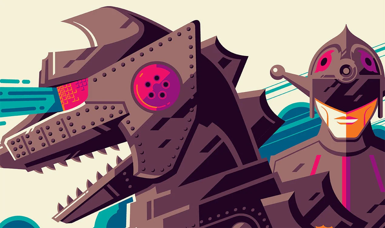 Terror Of Mechagodzilla (Variant) Screenprinted Poster - Image 2