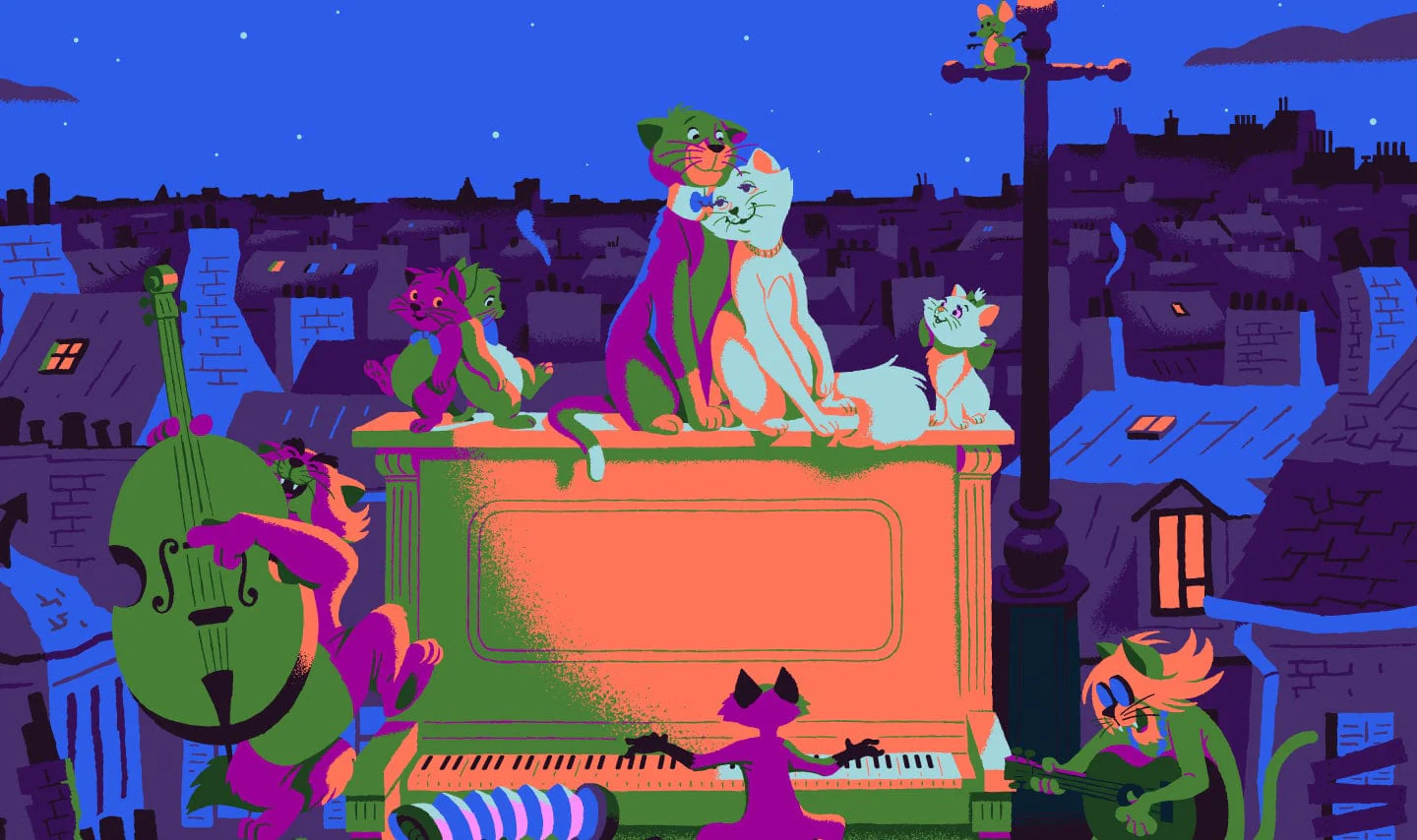 The Aristocats (Variant) Poster - Image 2