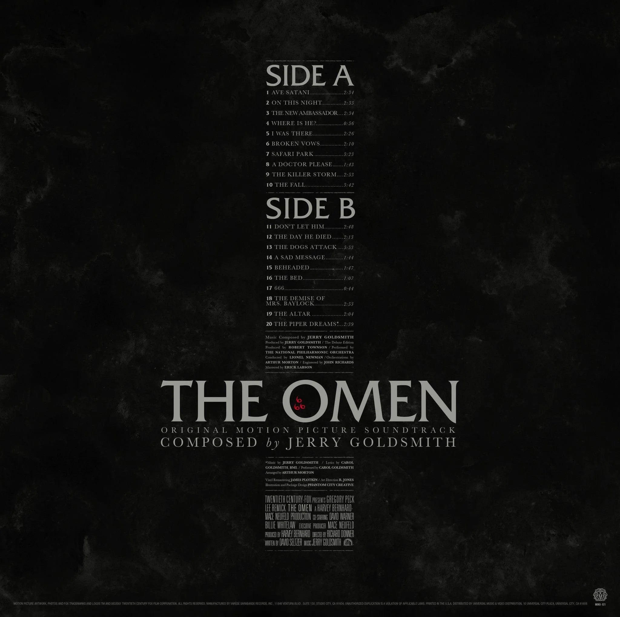 The Omen Original Motion Picture Soundtrack LP - Image 6