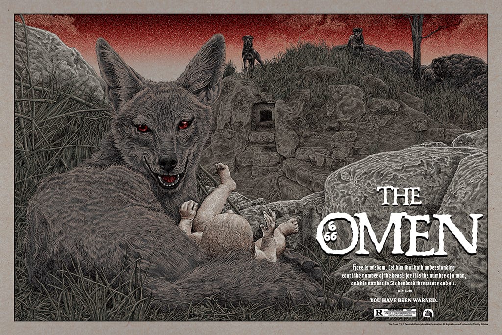 The Omen Variant Screenprinted Poster