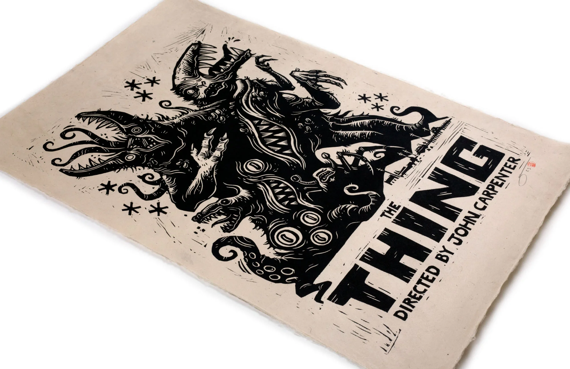 The Thing Linocut Poster - Image 2
