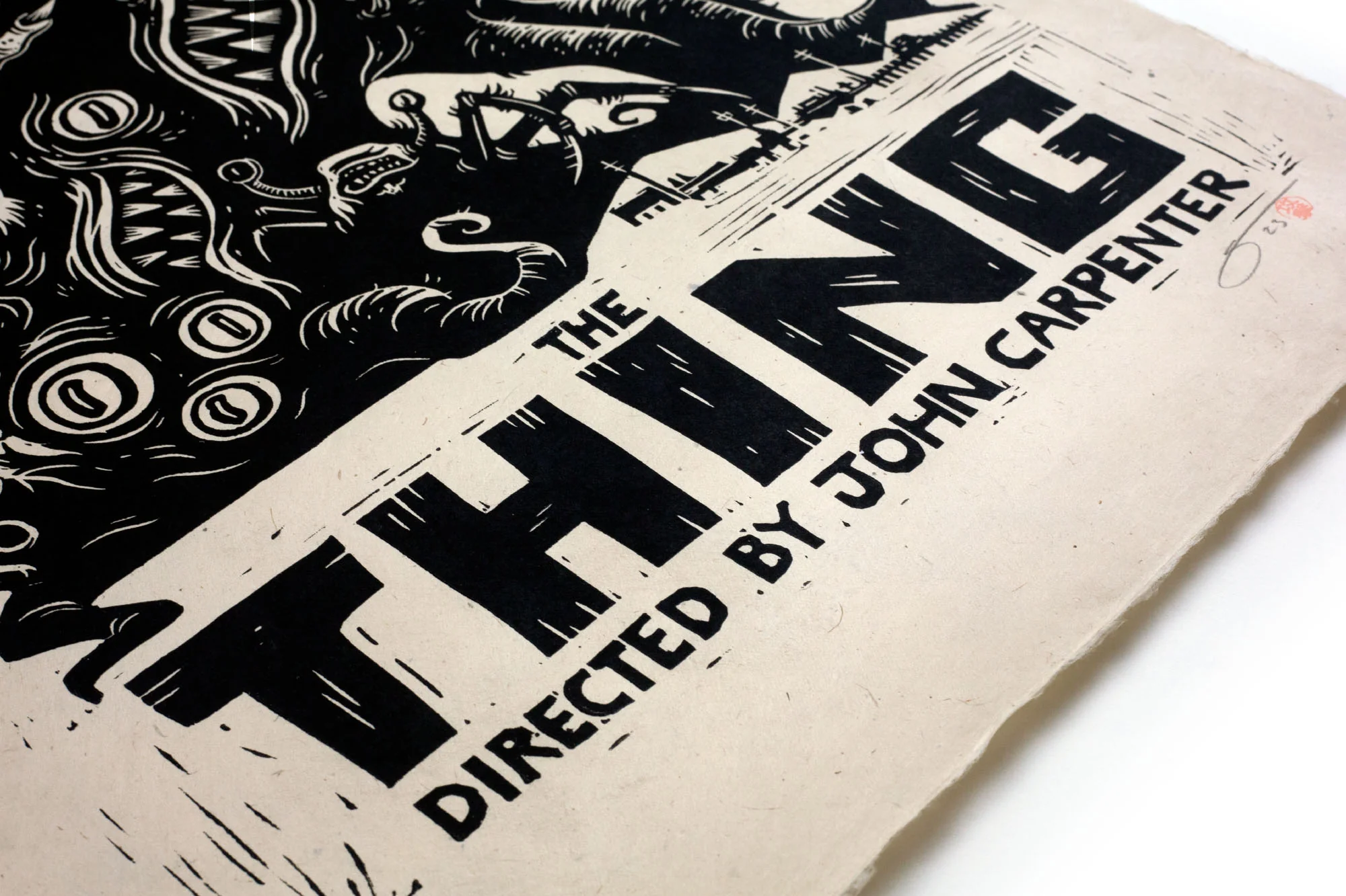 The Thing Linocut Poster - Image 4