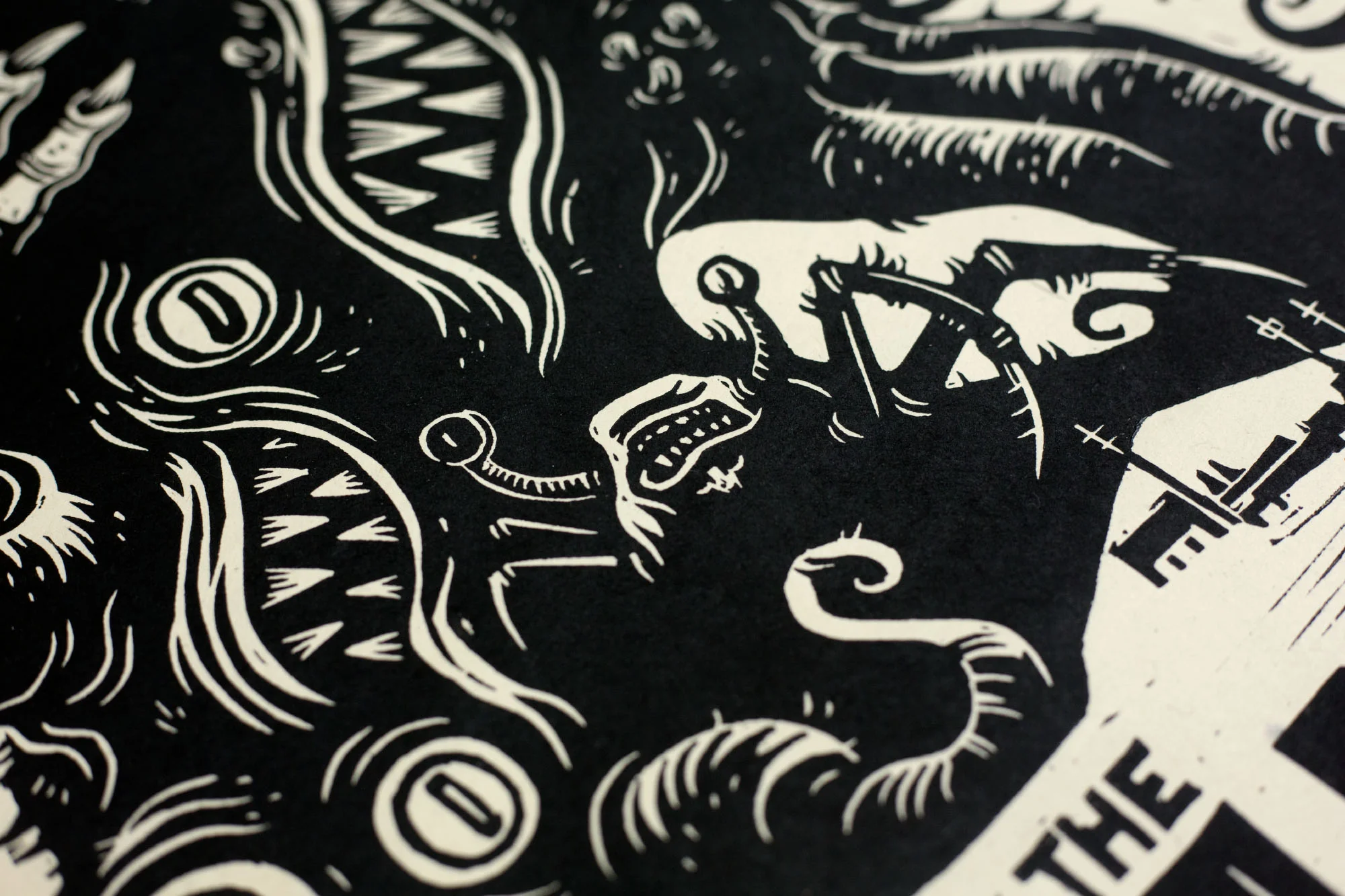 The Thing Linocut Poster - Image 6