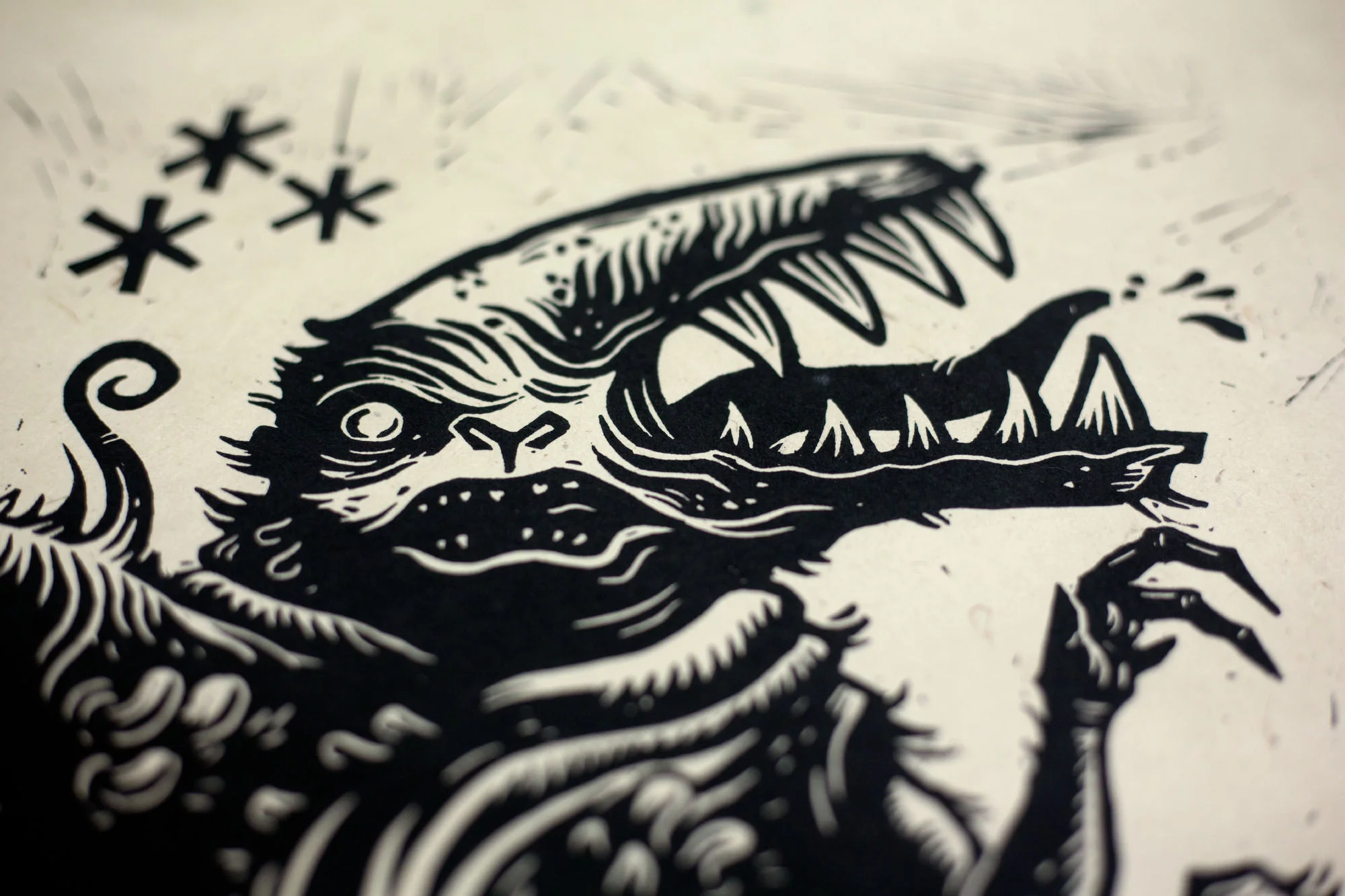 The Thing Linocut Poster - Image 8