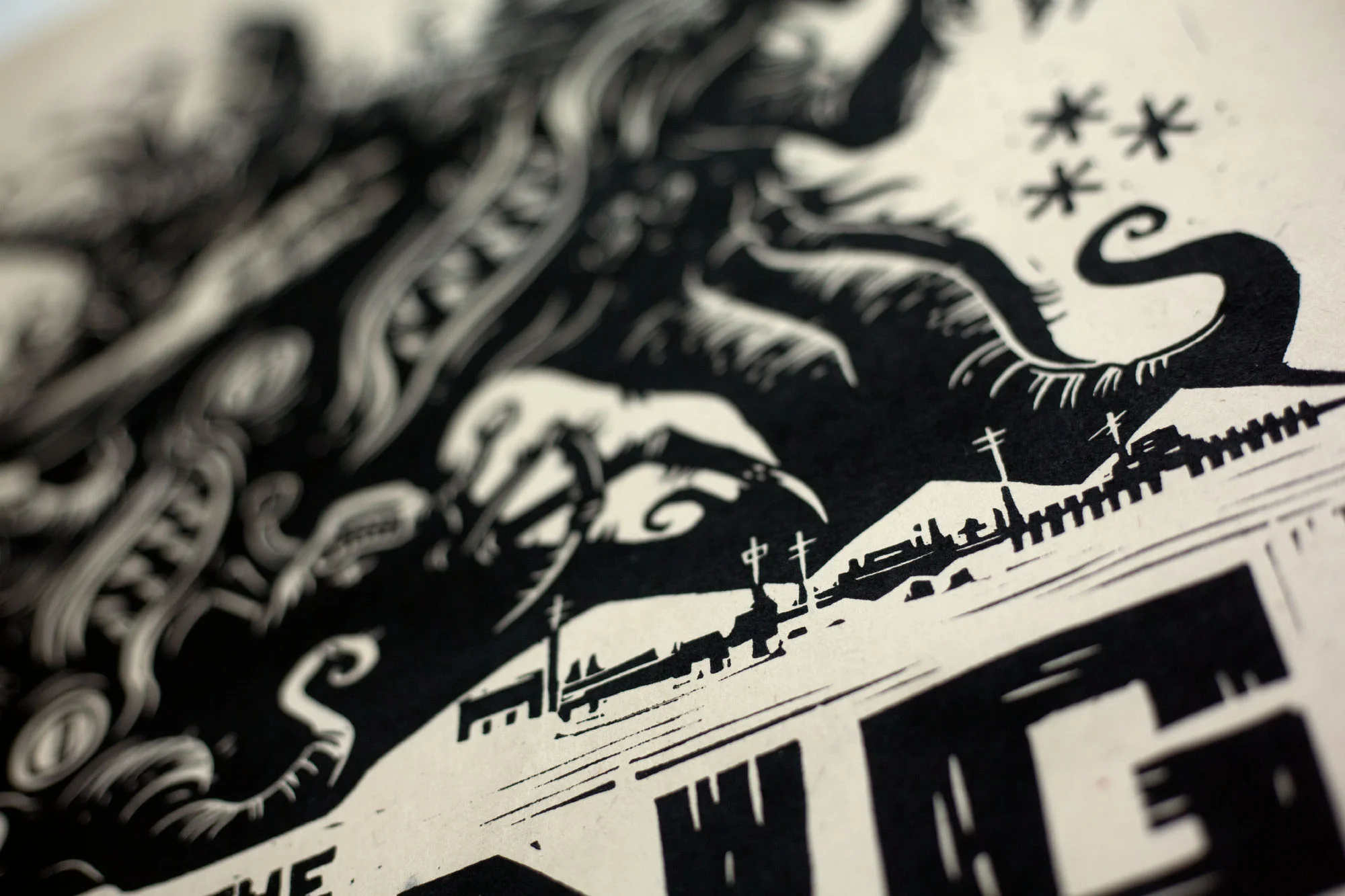 The Thing Linocut Poster - Image 9
