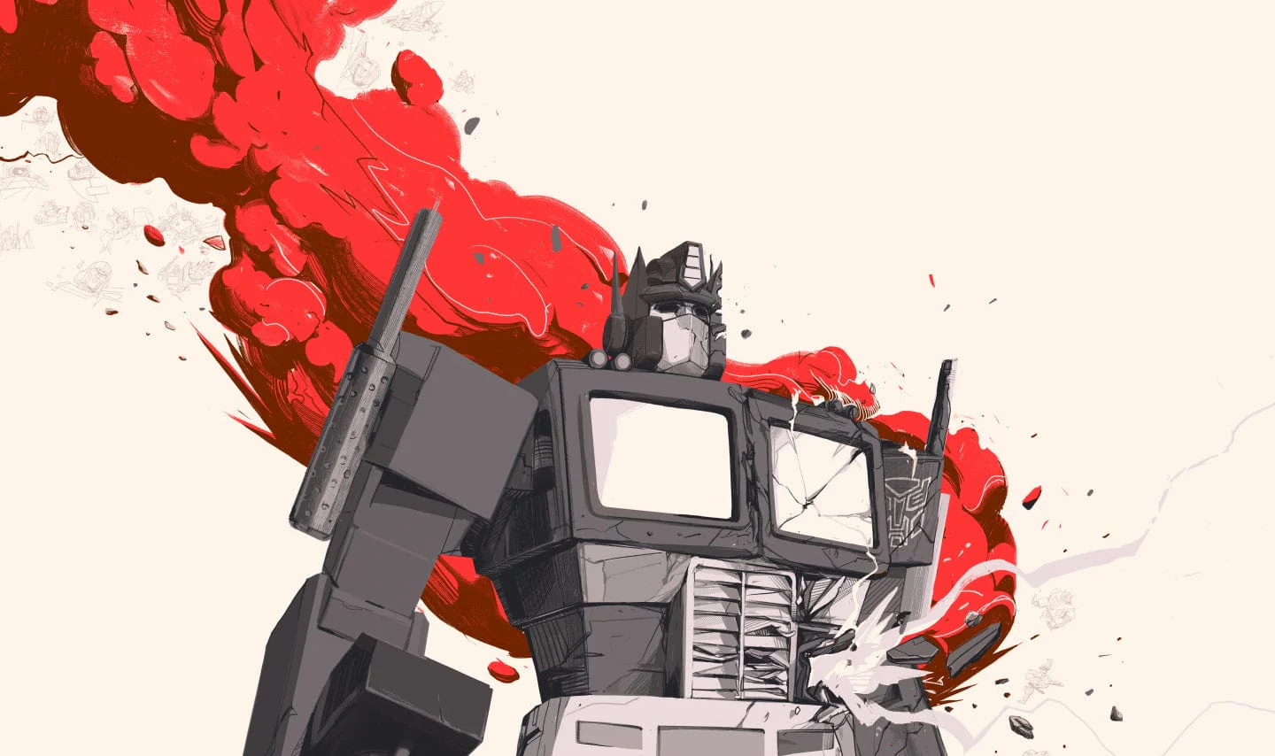 Transformers: The Movie (Variant) Poster by Oliver Barrett - Image 2
