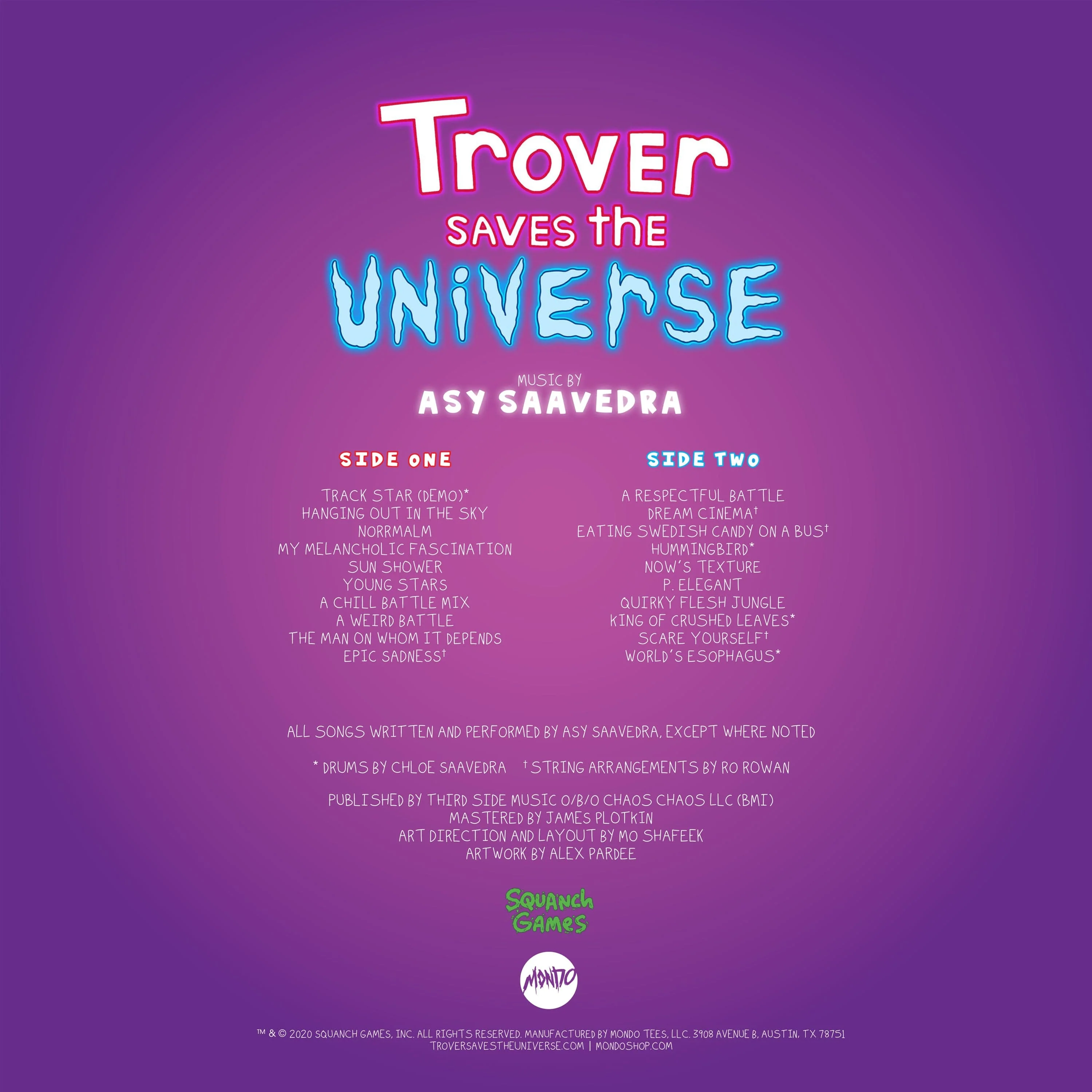 Trover Saves The Universe - Original Video Game Soundtrack LP - Image 6