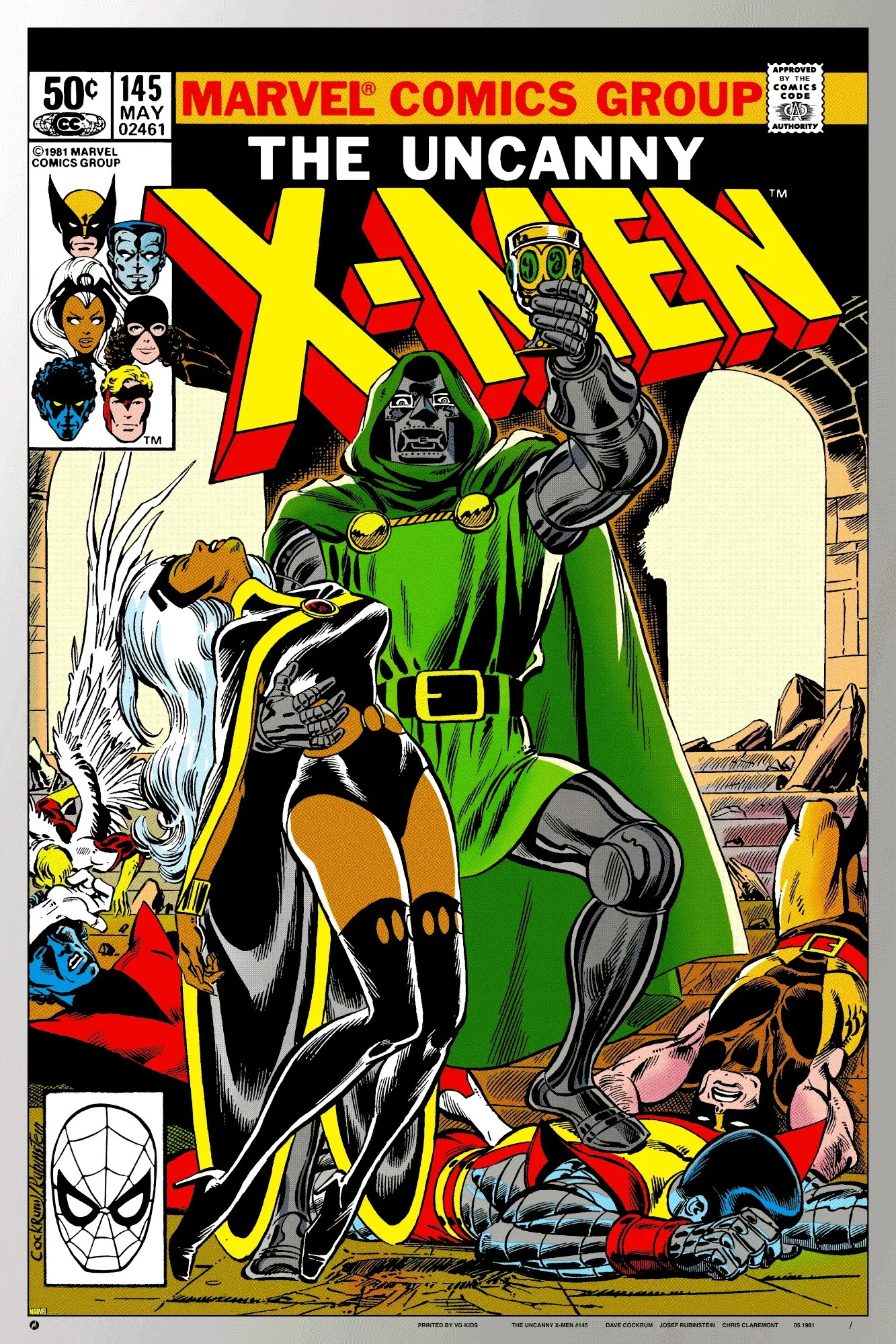 Uncanny X-Men #145 Foil Variant Poster