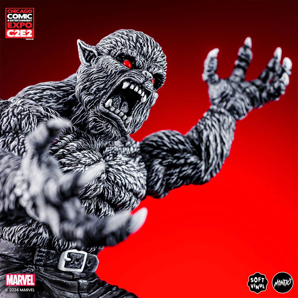 Werewolf By Night - Vinyl Designer Figure by James Groman - Pen & Ink Variant - Image 4