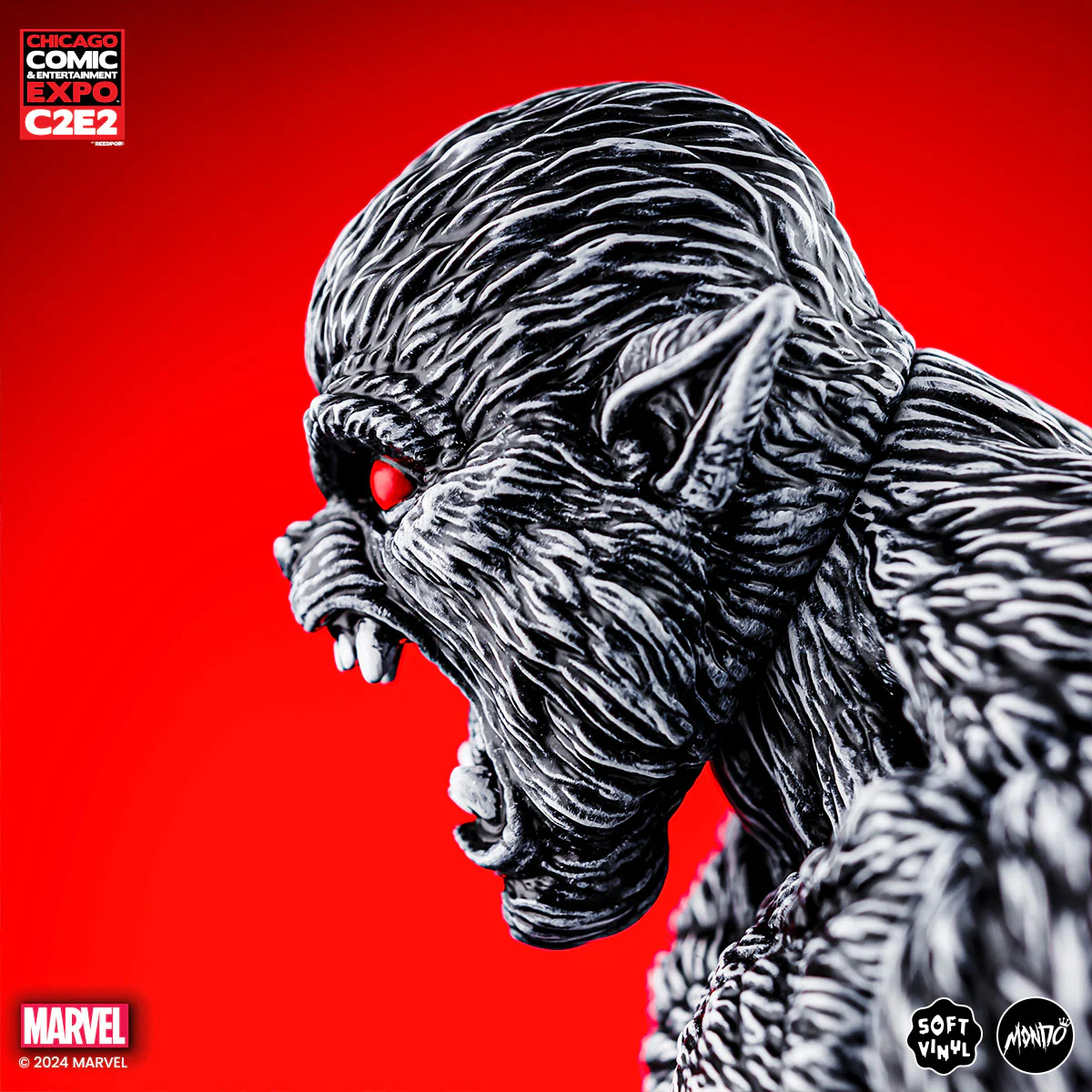 Werewolf By Night - Vinyl Designer Figure by James Groman - Pen & Ink Variant - Image 5