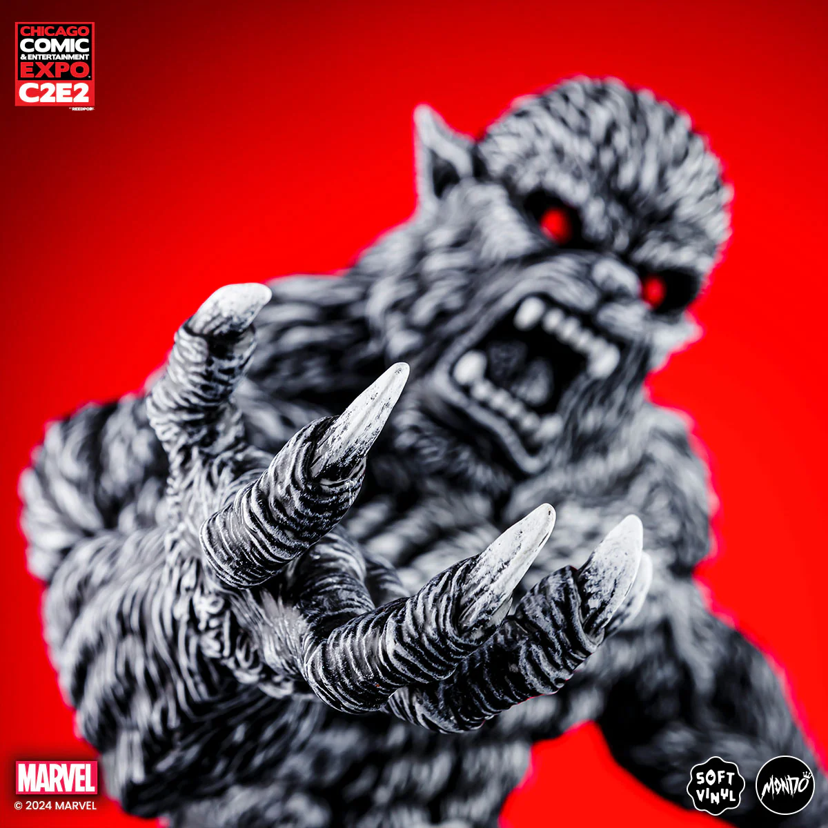 Werewolf By Night - Vinyl Designer Figure by James Groman - Pen & Ink Variant - Image 6