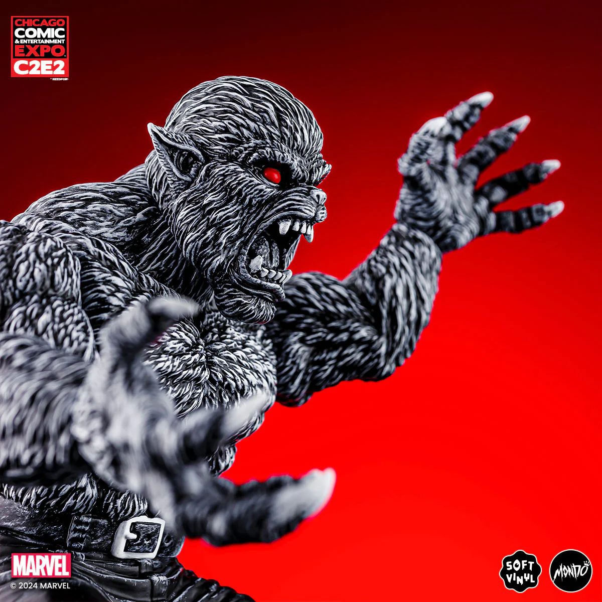 Werewolf By Night - Vinyl Designer Figure by James Groman - Pen & Ink Variant - Image 7