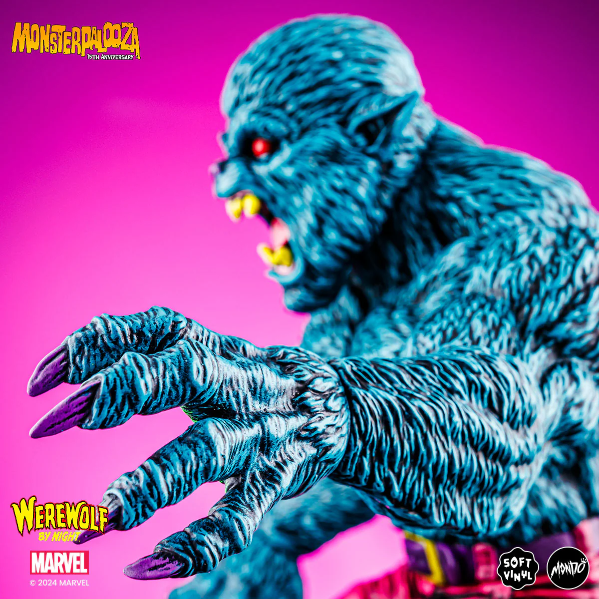 Werewolf By Night - Vinyl Designer Figure by James Groman - Psychedelic Variant - Image 11