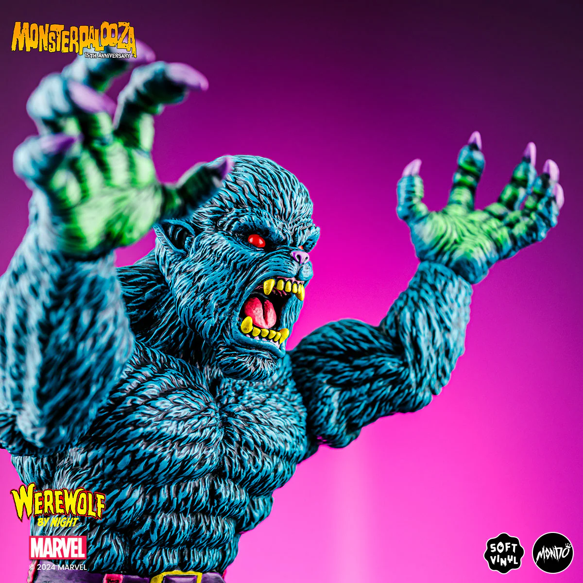 Werewolf By Night - Vinyl Designer Figure by James Groman - Psychedelic Variant - Image 12