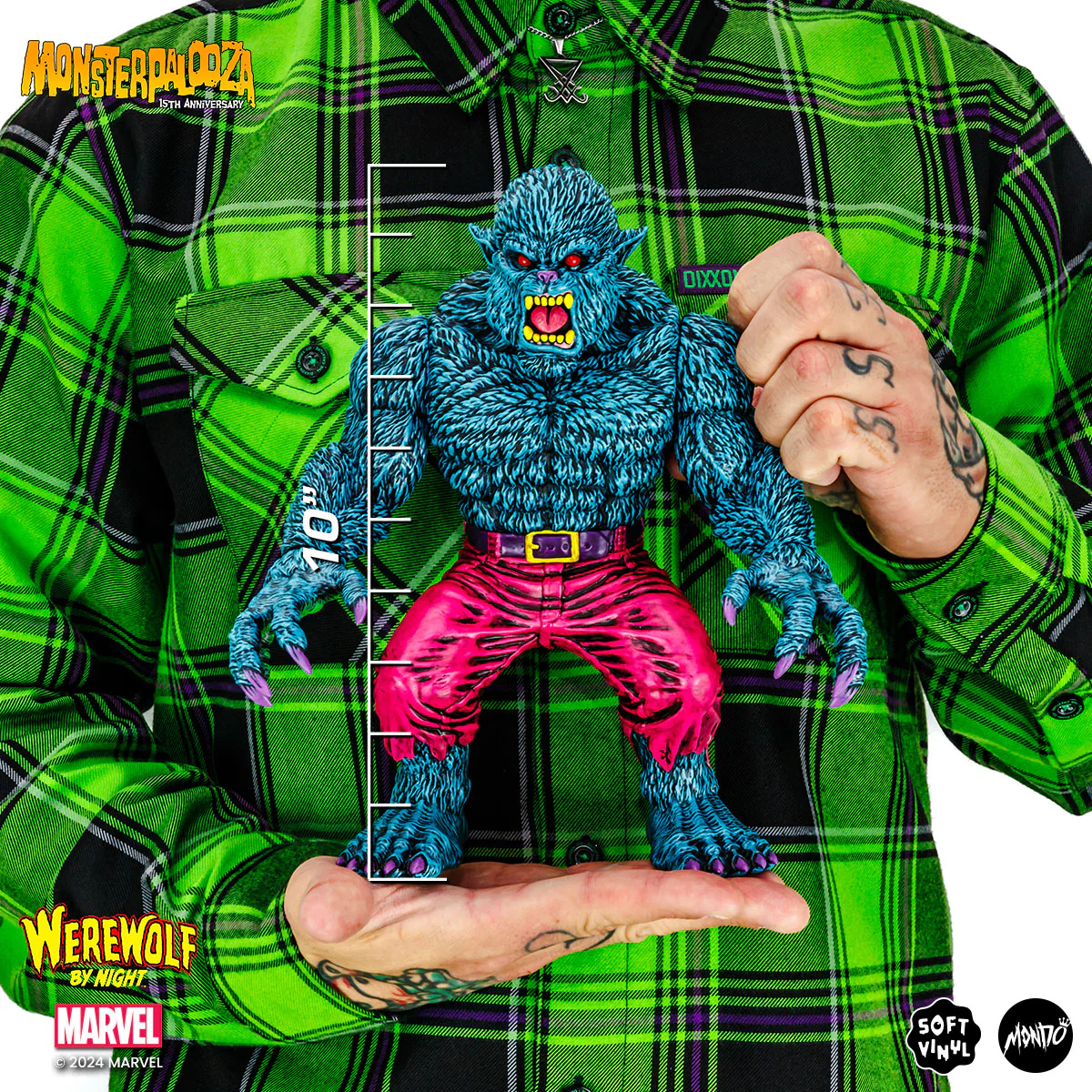 Werewolf By Night - Vinyl Designer Figure by James Groman - Psychedelic Variant - Image 3