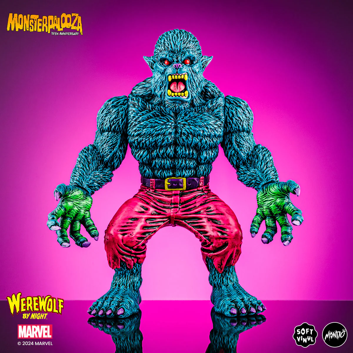Werewolf By Night - Vinyl Designer Figure by James Groman - Psychedelic Variant - Image 4