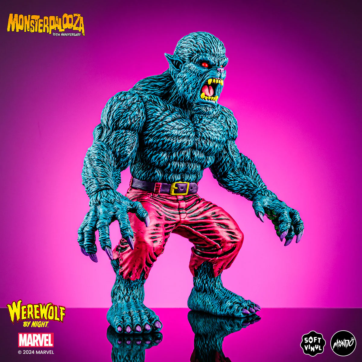 Werewolf By Night - Vinyl Designer Figure by James Groman - Psychedelic Variant - Image 5