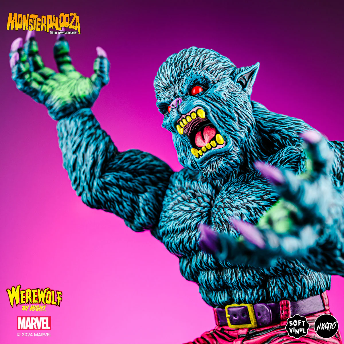 Werewolf By Night - Vinyl Designer Figure by James Groman - Psychedelic Variant - Image 9