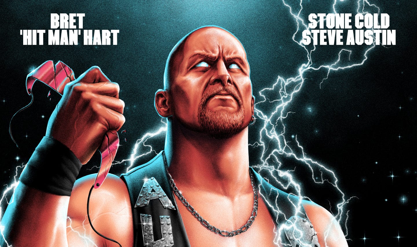 WrestleMania 13: Stone Cold Steve Austin vs Bret Hart Poster - Image 2