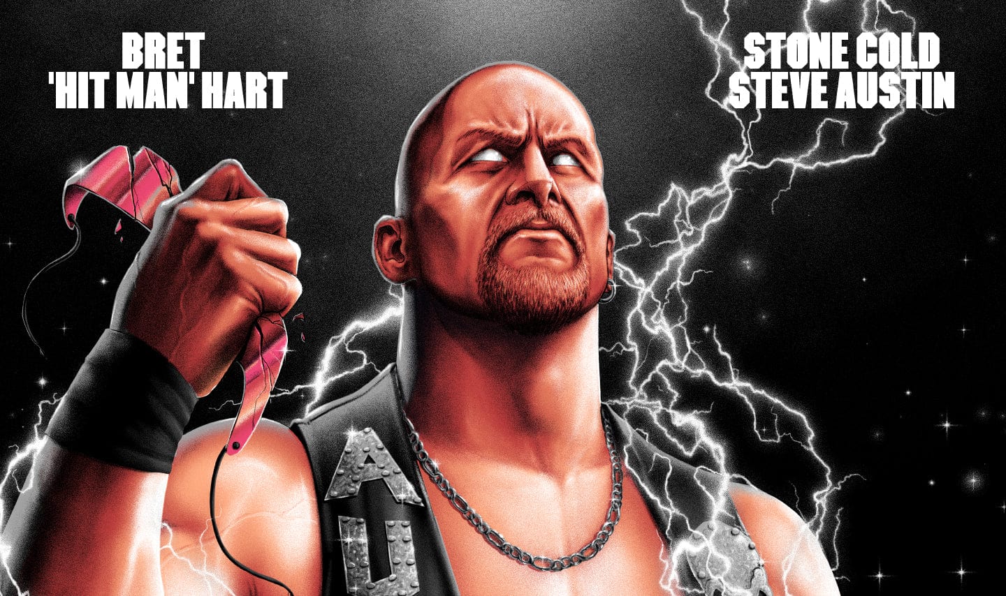 WrestleMania 13: Stone Cold Steve Austin vs Bret Hart Variant Poster - Image 2