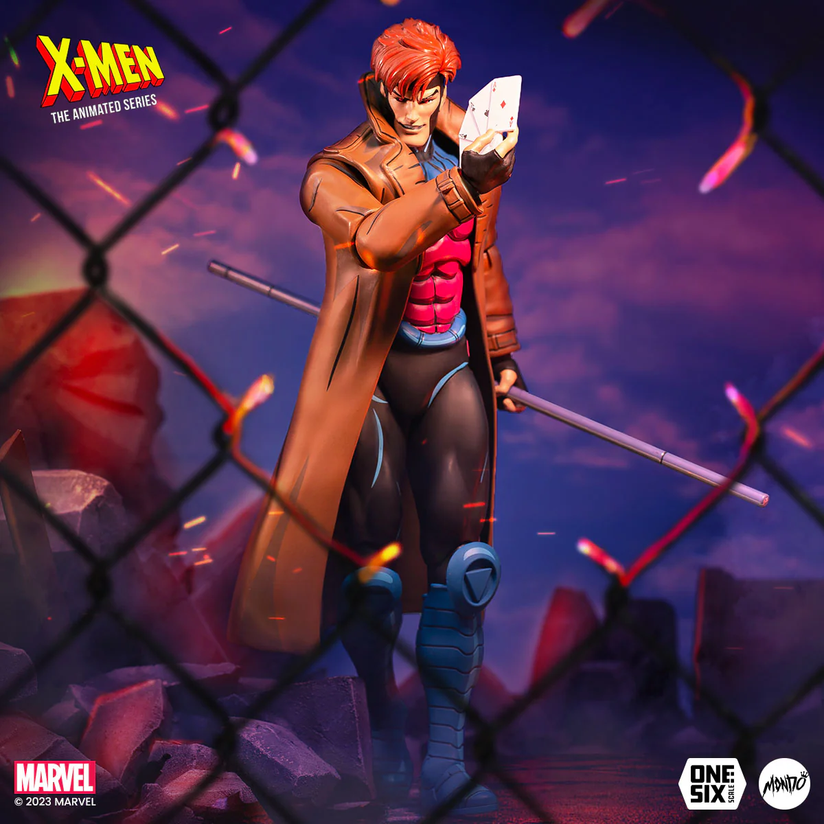 X-Men: The Animated Series - Gambit 1/6 Scale Figure Timed Edition - Image 5